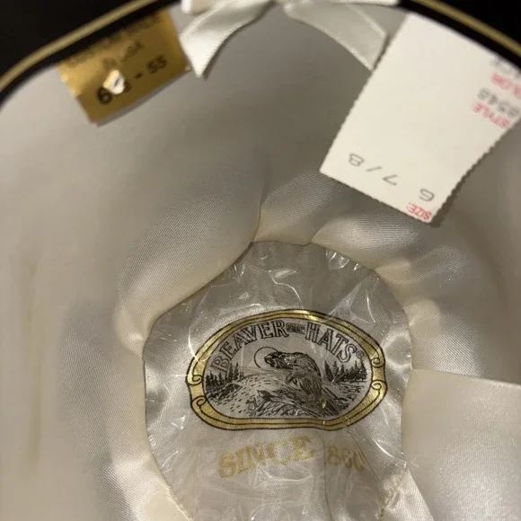 Beaver Brand Hats Fur Felt Size 6 7/8 Vintage - Picture 8 of 9